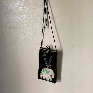 Vintage Hand Beaded Velvet Bag
